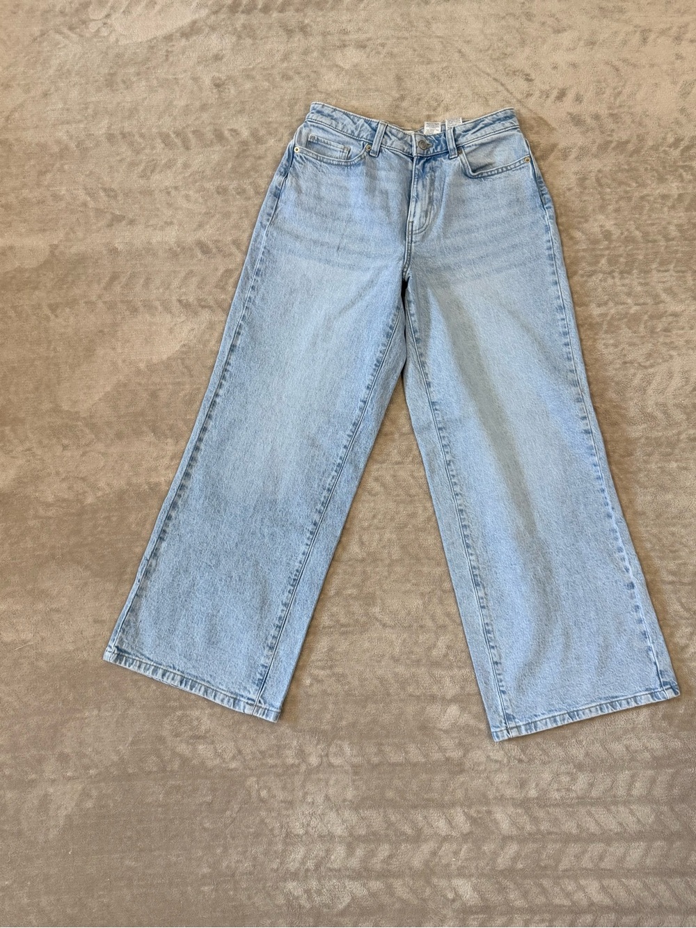 Time and Tru Light Wash High Rise Wide Leg 90s Baggy Light Wash Jeans Size 6